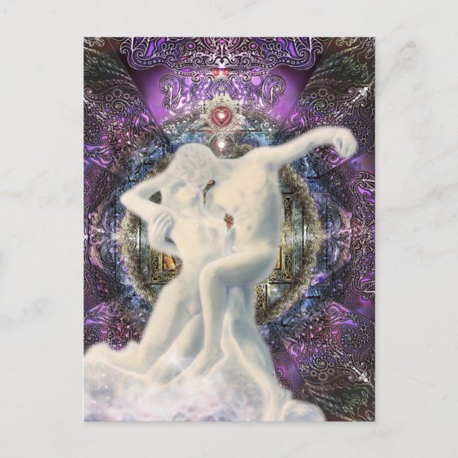 Postal 25AmantesAbrazo-4.2x5.8-Postcard-v (Anverso)
