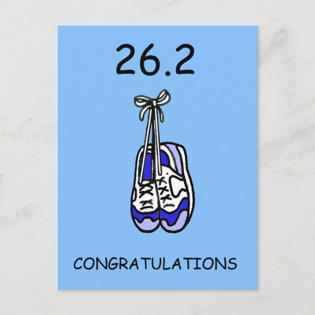 Postal 26.2 Felicitaciones a Marathon por Él (Anverso)