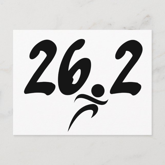 Postal 26,2 maratón (Anverso)