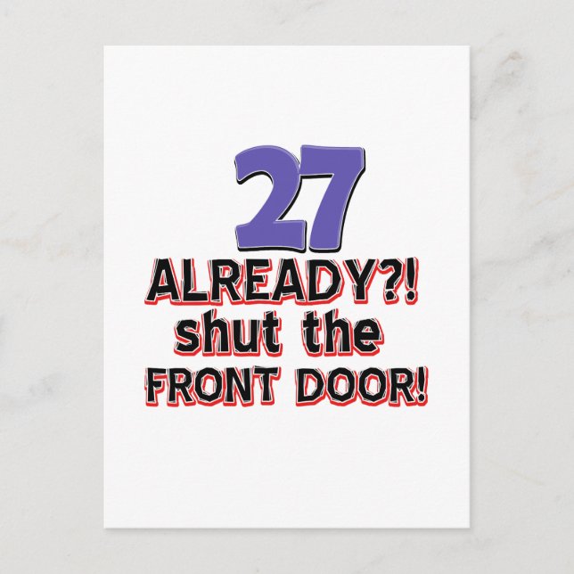 Postal 27.º diseño de cumpleaños (Anverso)