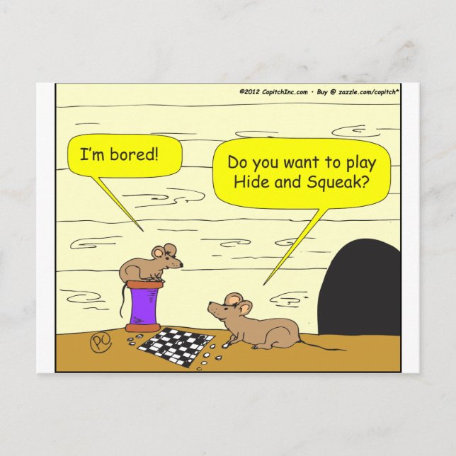 Postal 295 ocultar y chillar personalizado (Anverso)