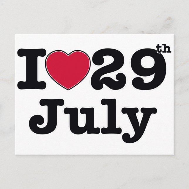 Postal 29 de julio mi día de cumpleaños (Anverso)