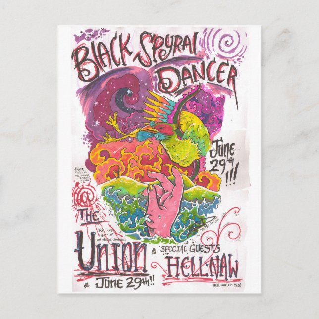 Postal 29 de junio Mostrar volante - Color completo (Anverso)