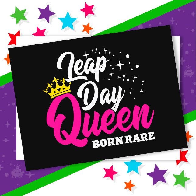 Postal 29 Feb. Día del Salto Reina Año Año Cumpleaños Nac (Subido por el creador)