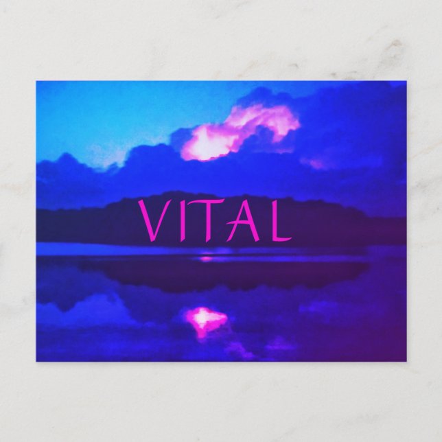 Postal 2.ª Postcarta de luz de calor VITAL (Anverso)