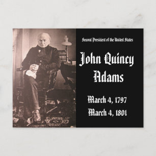 Postal 2.º Presidente De Los Estados Unidos John Adams