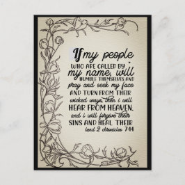 Postal 2 Crónicas 7:14 Si Mi Pueblo Reza