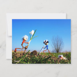 Postal 2 Fubby's die een bol krokus planten.