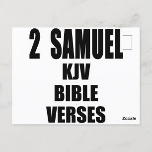 Postal "2 Samuel Versículos de la Biblia KJV" Texto
