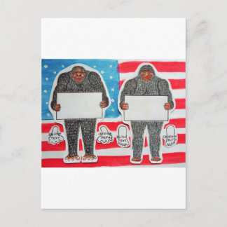 Postal 2 texto de pie grande, en EE.UU. marca .