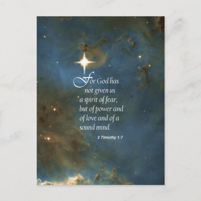 Postal 2 Timothy 1:7 (Anverso)