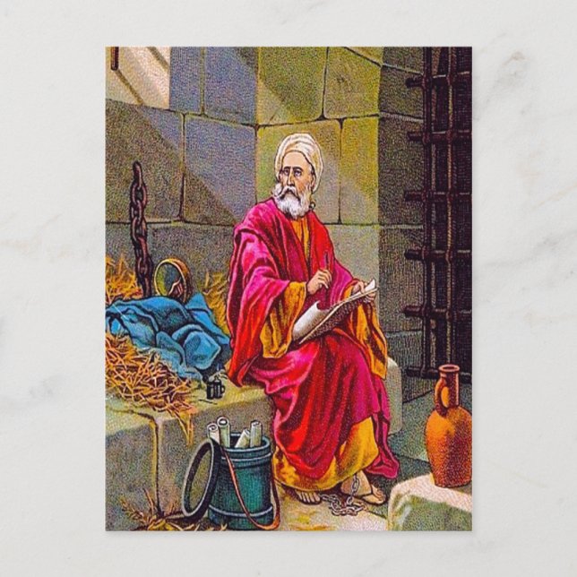 Postal 2 Timothy 4:6-8 He terminado el postcar del curso (Anverso)