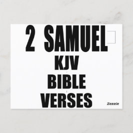 Postal "2 Versos de la Biblia de Samuel KJV" Textos