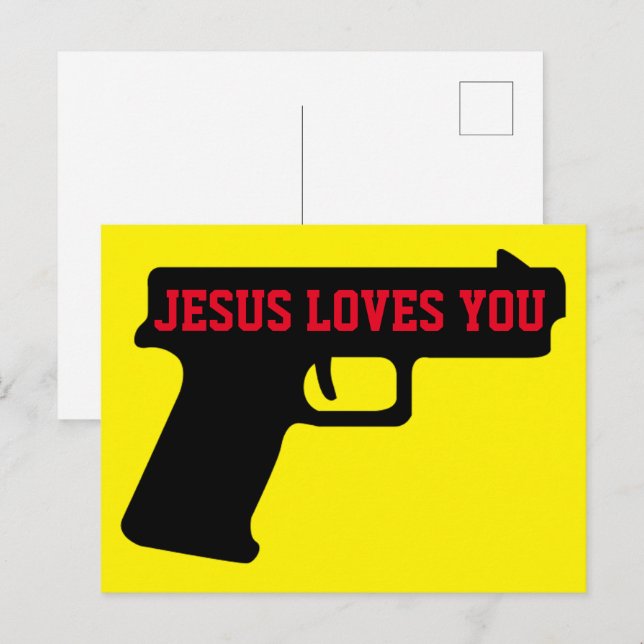 Postal 2A - JESÚS TE AMA Postcard (Anverso / Reverso)