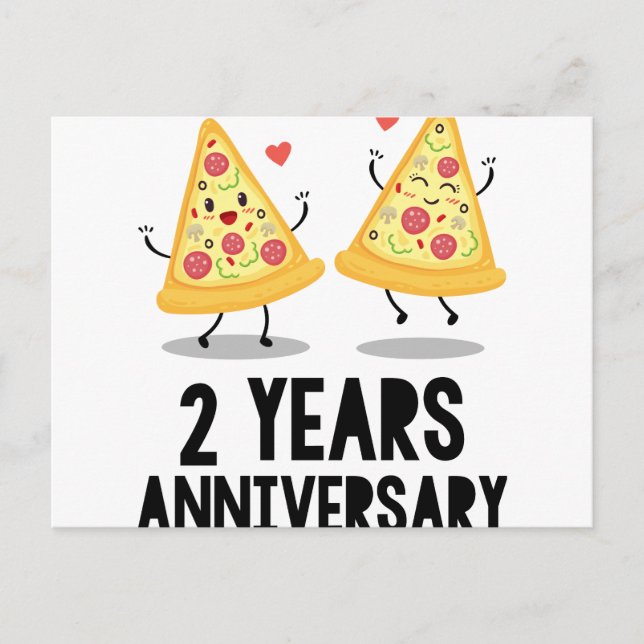 Postal 2do aniversario 2 años (Anverso)