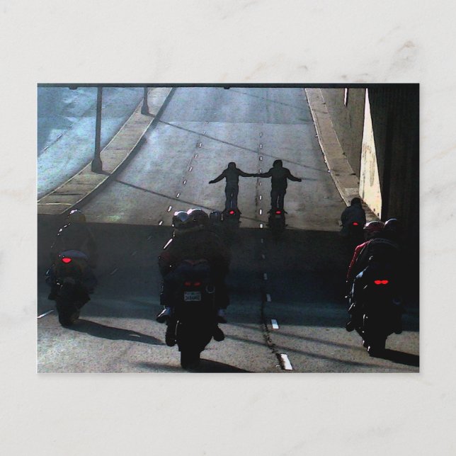 Postal 2fer - Motorcycle Club en Geary Street, SF CA (Anverso)