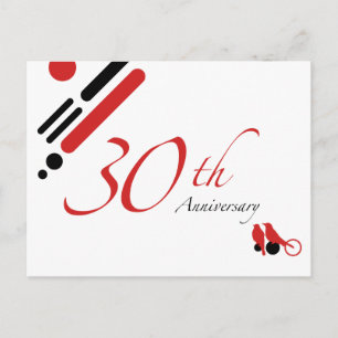 Postal 30º Aniversario (mod aves)