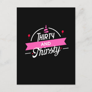 Postal 30.º cumpleaños Treinta y Treinta