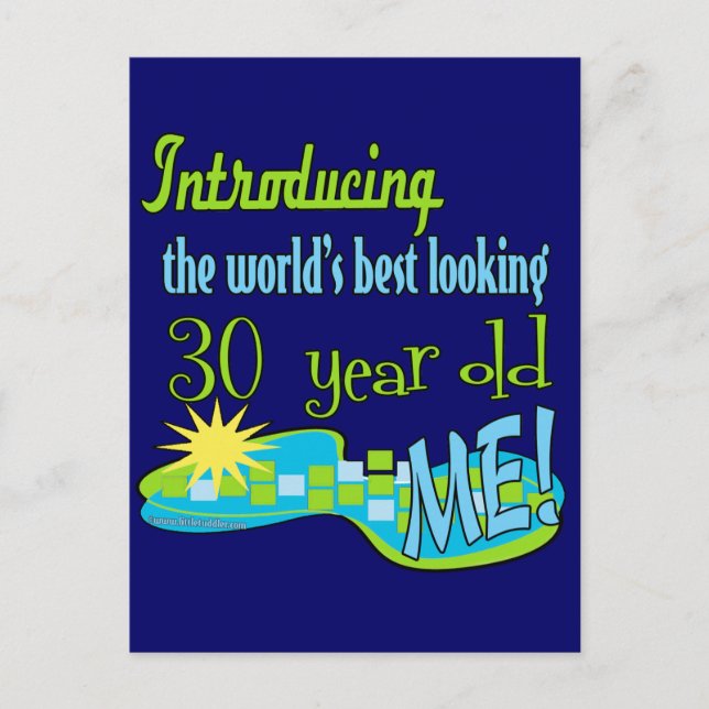 Postal 30.º regalo de cumpleaños (Anverso)