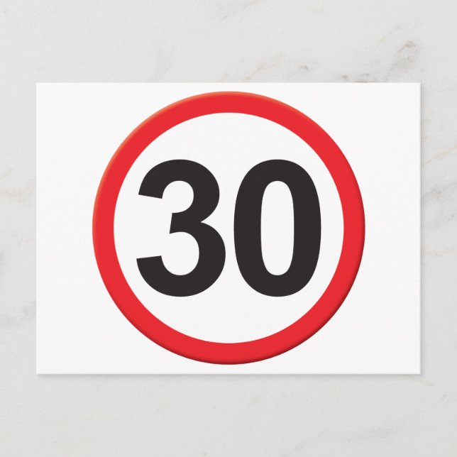 Postal 30 años (Anverso)