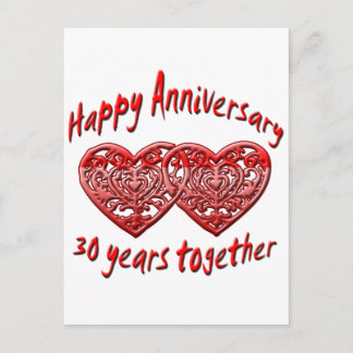 Postal 30 años juntos
