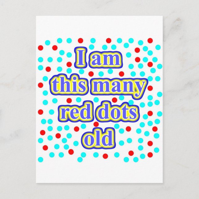 Postal 30 puntos rojos viejos (Anverso)