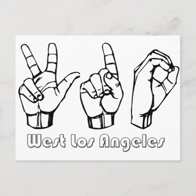 Postal 310- West Los Ángeles (Anverso)