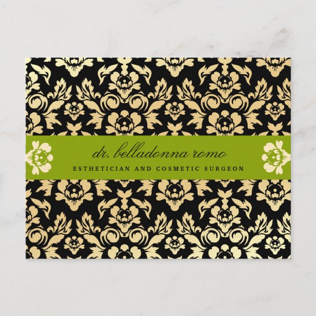 Postal 311-Belladonna Damask Lime (Anverso)