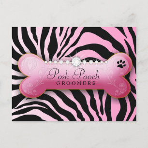 Postal 311 Cebra rosa de Pooch Pooch