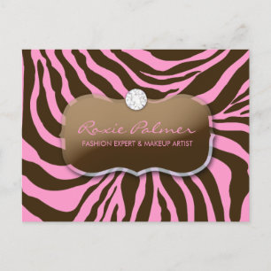 Postal 311-cebra Teaze Bliss rosado
