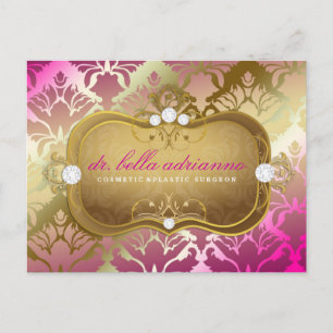 Postal 311 Glamorosa Damasco Rosa Dorado