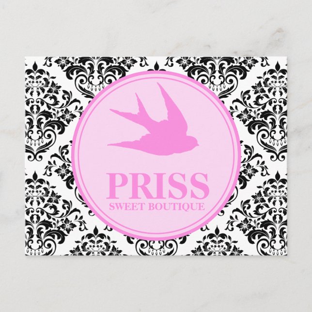 Postal 311 golondrinas de Miss Priss (Anverso)