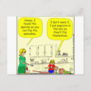 Postal 311 personalizado de crepes de palomitas