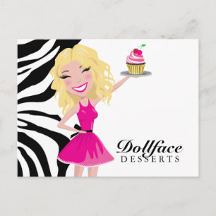 Postal 311 Postres de Dollface Blondie Zebra