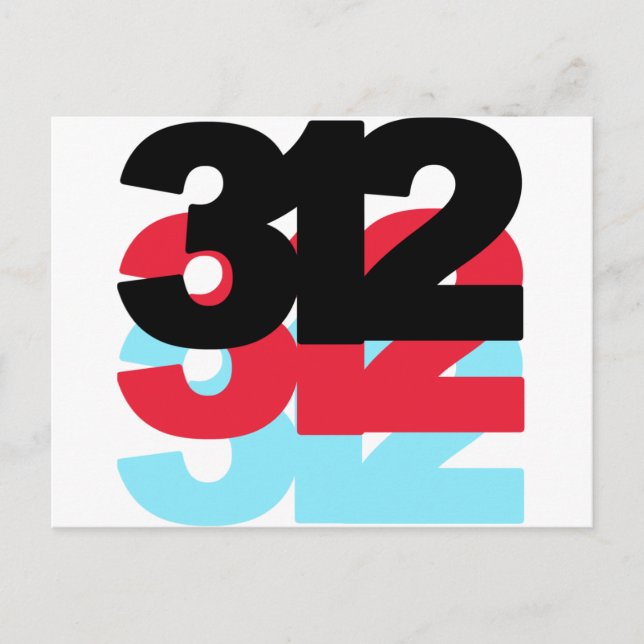 Postal 312 Código de área (Anverso)