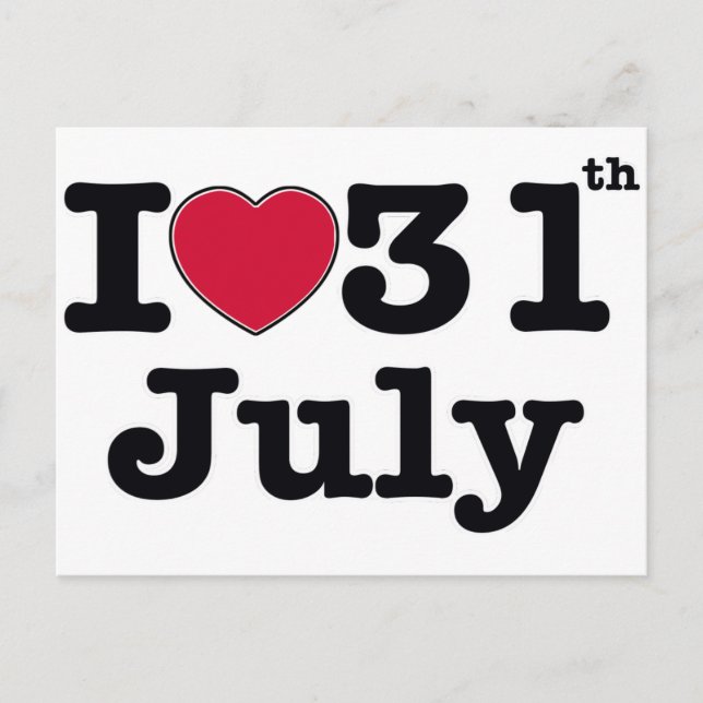 Postal 31 de julio mi día de cumpleaños (Anverso)