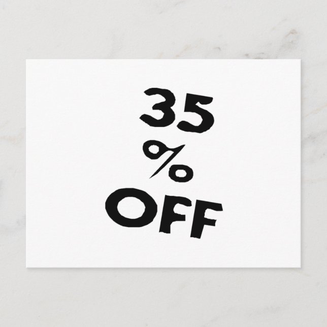 Postal 35% de descuento (Anverso)