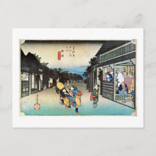 POSTAL 36. 御 油 宿 広 重