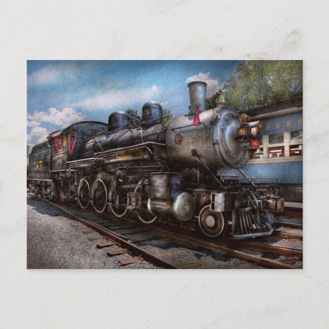 Postal 385 - Tren - Vapor - 385 Totalmente restaurado (Anverso)