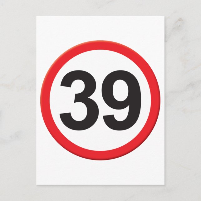 Postal 39 años (Anverso)