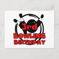 3.ª bolera camisetas de cumpleaños y regalos