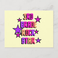 3.ª Estrella de rock de grado camisetas y regalos