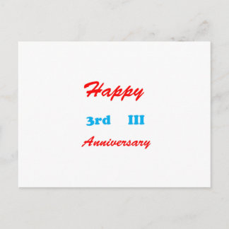 Postal 3.ᵉʳ ANIVERSARIO feliz RETORNO GIFTS encadenadores