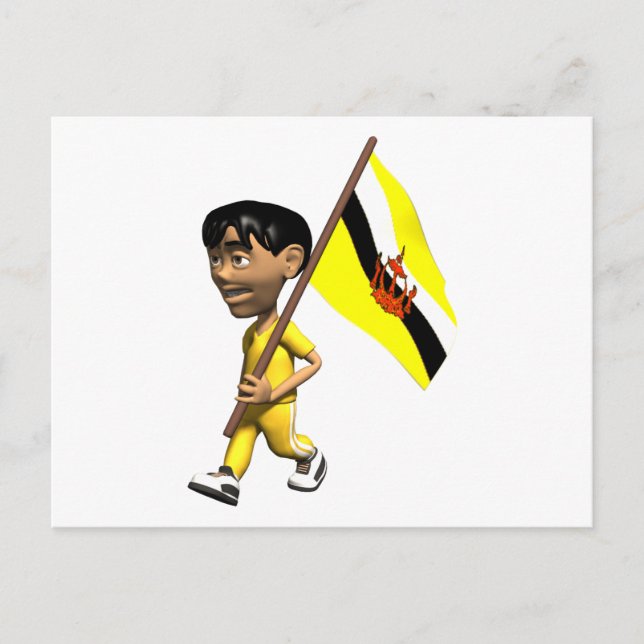 Postal 3.ᵉʳ Brunéi (Anverso)