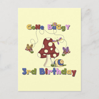 Postal 3.ᵉʳ Bug Birthday Tshirts y regalos