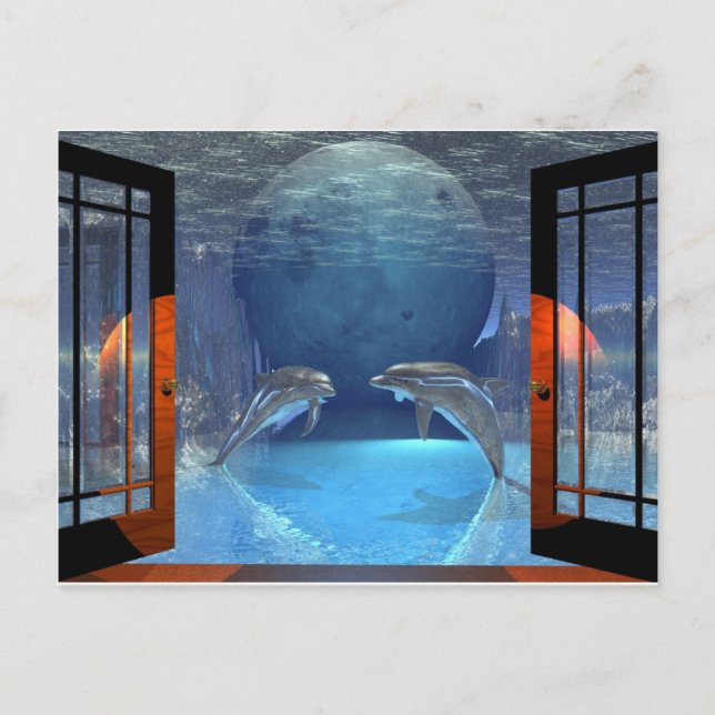 Postal 3.ᵉʳ delfín artístico (Anverso)