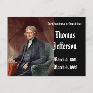 Postal 3.ᵉʳ Presidente De Los Estados UnidosThomas Jeffer