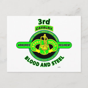 POSTAL 3.ᵉʳ REGIMIENTO DE CAVALRY ARMADO "RIFLES VALIENTE