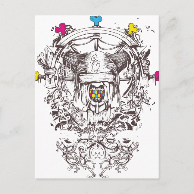 Postal 3 Color Art (Anverso)