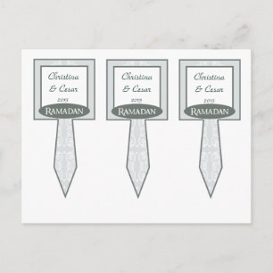 Postal 3 Copa Pastel Escoge suave azul islámico Ramadán a